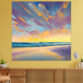 "Onder een majestueuze hemel" Canvas Afdruk (Insitu (Woonkamer))