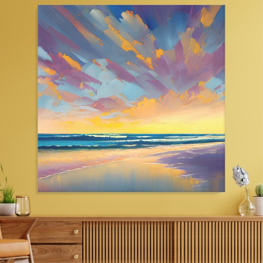 "Onder een majestueuze hemel" Canvas Afdruk (Insitu (Woonkamer))