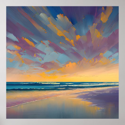 "Onder een majestueuze hemel" Poster (Voorkant)