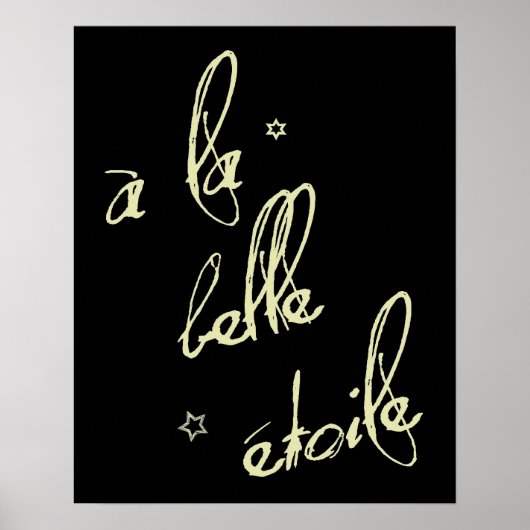 Onder een mooie ster poster (Voorkant)