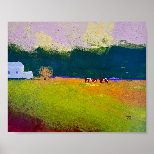 Onder een plattelandshemel poster (Voorkant)