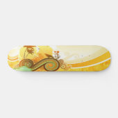 Onder een Scorching Sun Skateboard (Horizontaal)