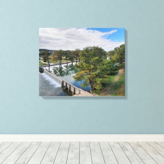 Onder een Texas Sky Canvas Afdruk (Insitu (Houten vloer))