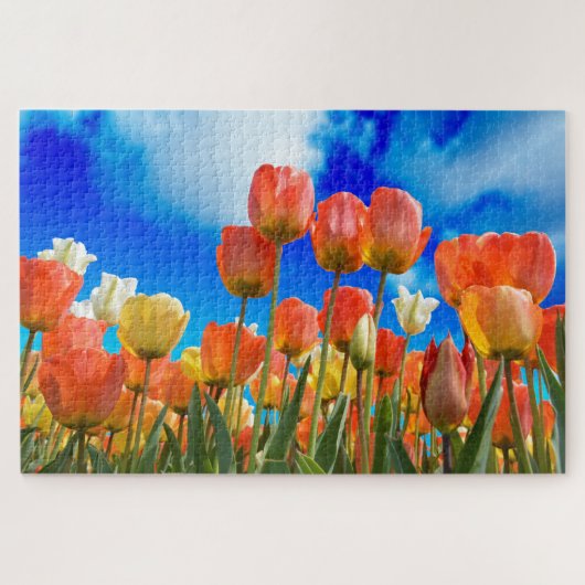 Onder een Tulp Sky Legpuzzel (Horizontaal)