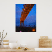 Onder een verhoogde Brug-het Schilderen Druk van d Poster (Keuken)