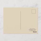 Onder een volle maan kleine zeemeerminnende briefk briefkaart (Achterkant)