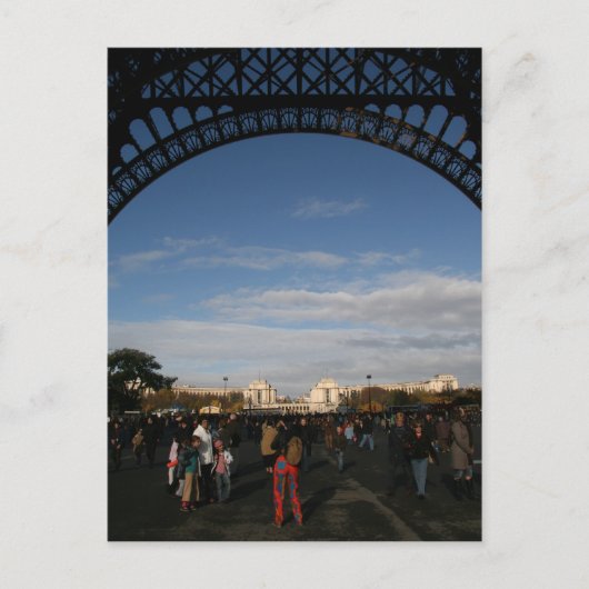 Onder Eiffel Briefkaart (Voorkant)