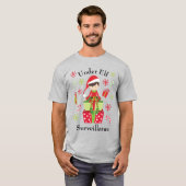 Onder Elf Surveillance Kerstvakantie T-shirt (Voorkant volledig)
