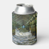 Onder Folly Beach pier Blikjeskoeler (Blikje Voorkant)