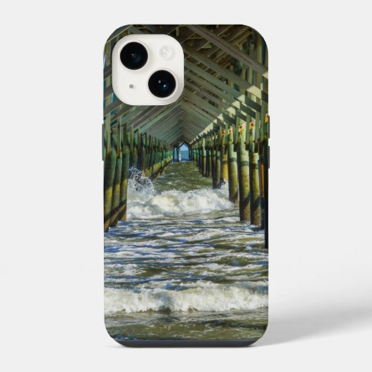 Onder Folly Beach Pier iPhone Hoesje iPhone 14 Hoesje (Achterkant)