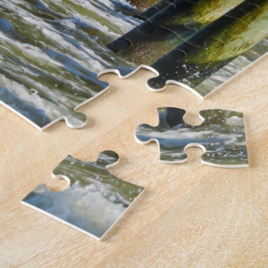 Onder Folly Beach pier Legpuzzel (Zijkant)