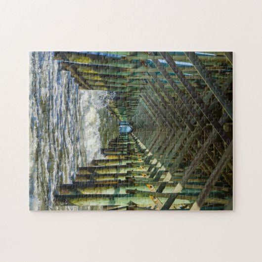 Onder Folly Beach pier Legpuzzel (Horizontaal)