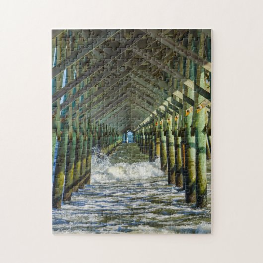 Onder Folly Beach pier Legpuzzel (Verticaal)