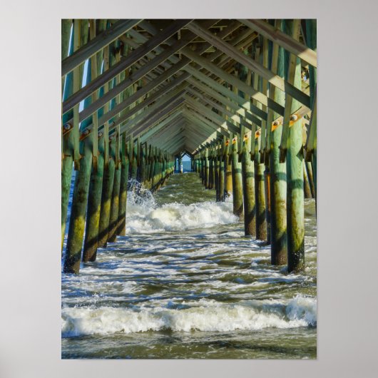 Onder Folly Beach pier Poster (Voorkant)