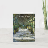 Onder Folly Beach Pier Thinking of You Kaart (Voorkant)