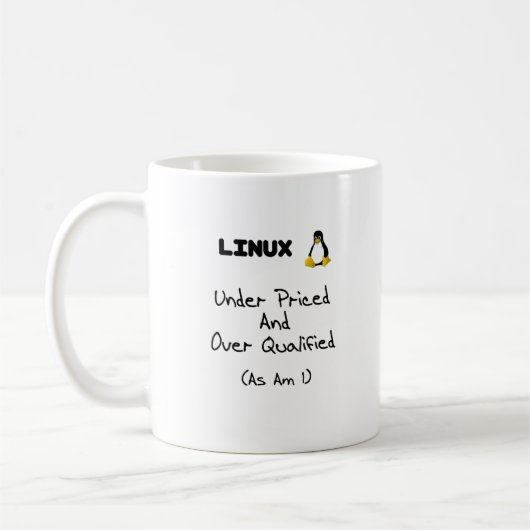 Onder geprijsde Linux-Mok Koffiemok (Links)