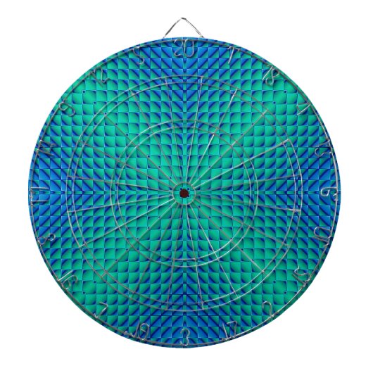 Onder glas Twee Dartbord (Voorkant)