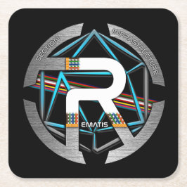 ONDER GLAS VAN REMATIS KARTONNEN ONDERZETTERS