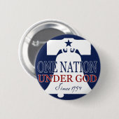 Onder God sinds 1954 Ronde Button 5,7 Cm (Voorkant /achterkant)