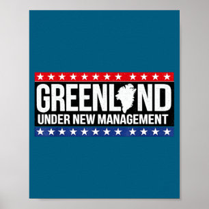 Onder Groenlands Politieke Memes Beheer van de VS Poster