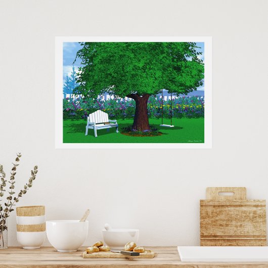 Onder haar bijkantoren poster (Keuken)