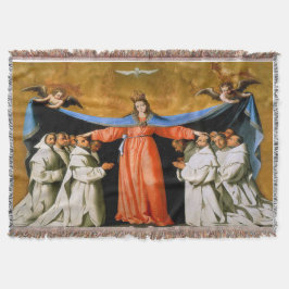 Onder haar mantel Maagd Mary Heilige Geest Blanket Deken