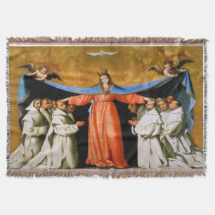 Onder haar mantel Maagd Mary Heilige Geest Blanket Deken