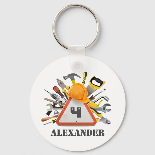 Onder Handyman Tools and Gadgets Sleutelhanger (Voorkant)