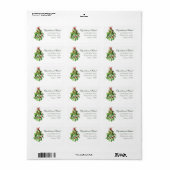 Onder het adres Mistletoe kerstbruiloft Etiket (Full Sheet)