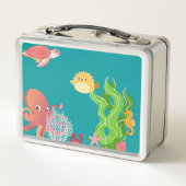 Onder het avontuurvak zee, octopus, zee paard (Achterkant)