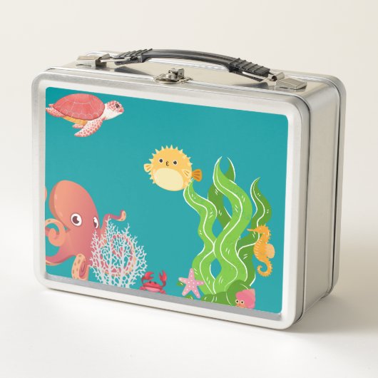 Onder het avontuurvak zee, octopus, zee paard (Voorkant)