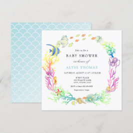 Onder het Baby shower van de Zee Kaart