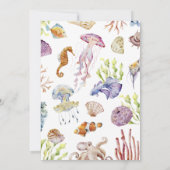 Onder het Baby shower van de Zee Kaart (Achterkant)