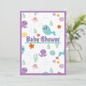 Onder het Baby shower van de Zee Kaart (Staand voorkant)