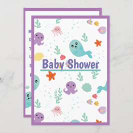 Onder het Baby shower van de Zee Kaart