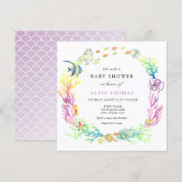 Onder het Baby shower van de Zee Kaart