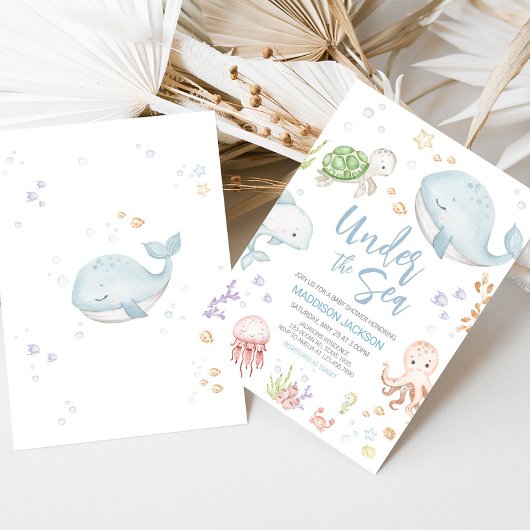 Onder het Baby shower van de Zee Kaart