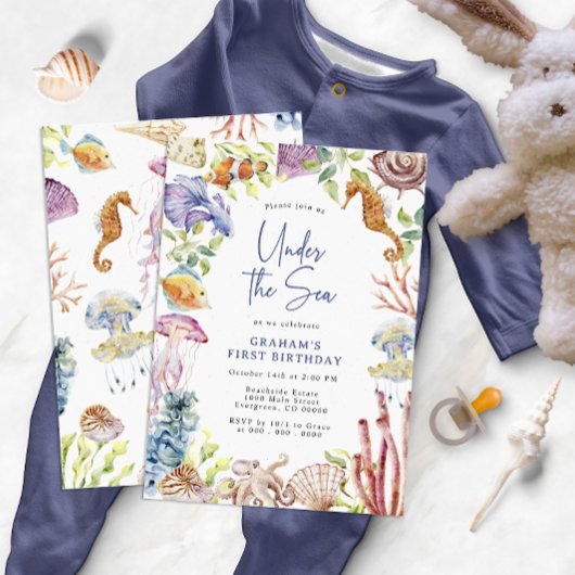 Onder het Baby shower van de Zee Kaart