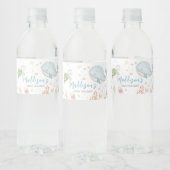 Onder het Baby shower van de Zee Waterfles Etiket (Flessen)