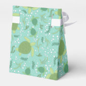 Onder het Baby shower van de Zeeen schildpadden Bedankdoosjes (Achterkant)