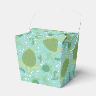 Onder het Baby shower van de Zeeen schildpadden Bedankdoosjes