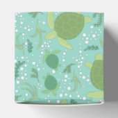 Onder het Baby shower van de Zeeen schildpadden Bedankdoosjes (Bovenkant)