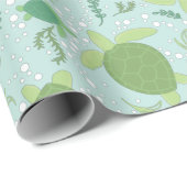 Onder het Baby shower van de Zeeen schildpadden Cadeaupapier (Rol Hoek)