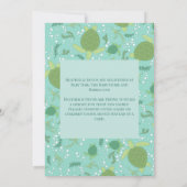 Onder het Baby shower van de Zeeen schildpadden Kaart (Achterkant)