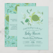 Onder het Baby shower van de Zeeen schildpadden Kaart (Voorkant / Achterkant)