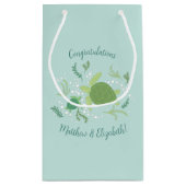 Onder het Baby shower van de Zeeen schildpadden Klein Cadeauzakje (Achterkant)