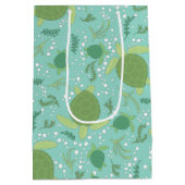 Onder het Baby shower van de Zeeen schildpadden Medium Cadeauzakje (Achterkant)