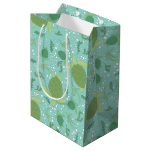 Onder het Baby shower van de Zeeen schildpadden Medium Cadeauzakje