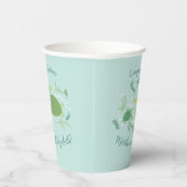 Onder het Baby shower van de Zeeen schildpadden Papieren Bekers (Rechts)