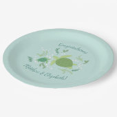 Onder het Baby shower van de Zeeen schildpadden Papieren Bordje (Gekanteld)